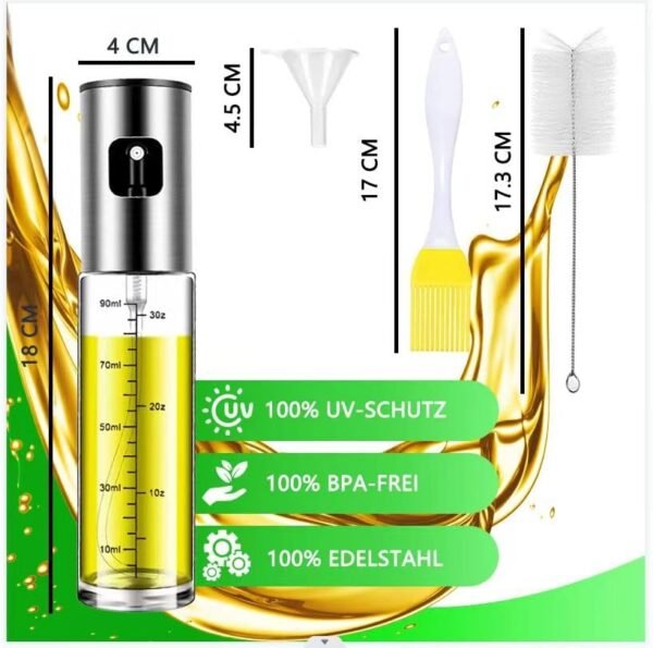 BETA NOBLE Reinforced oil sprayer for cooking, oil spray bottle - Image 5